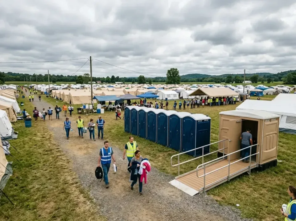 disaster-relief-camp-restrooms-010 — frequently asked questions, Dumpster & Portable Bathrooms Rental in Cottage Grove, OR